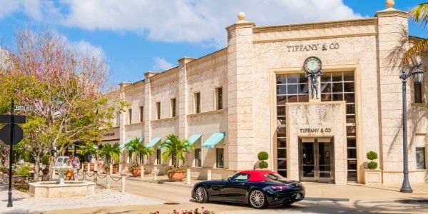 To explore the world-class shopping in the Palm Beaches
